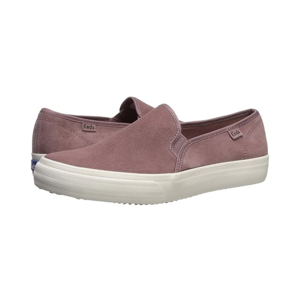 Keds Women's Double Decker wh61079 Suede Sneaker Mauve Size 9